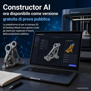 Constructor AI apre gratuitamente il test pubblico: dalla descrizione del pezzo fino a STL, G-code e stampa