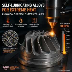 Virginia Tech usa la stampa 3d per progettare leghe autolubrificanti fino a temperature estreme