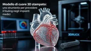 Un modello cardiaco stampato in 3D per studiare i depositi sulle valvole artificiali dall’Università di Paderborn col progetto ML4Fouling