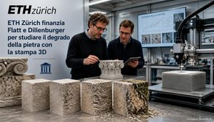 ETH Zurigo stampa pietre artificiali in 3D per studiare il deterioramento degli edifici storici