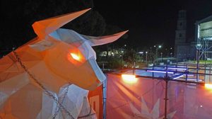 A Roma un Minotauro di tre metri stampato in 363 parti come STUDIO38D ha organizzato la produzione