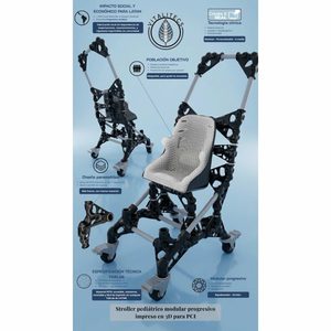 Vitalitecs sviluppa un passeggino modulare con stampa 3D, TPU e telaio in PVC