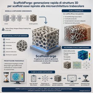 ScaffoldForge: un modello generativo progetta scaffold ossei in dodici secondi, ma per ora soltanto al computer