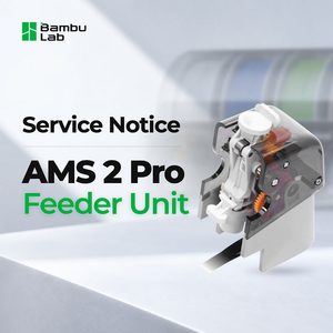 Bambu Lab avvia un programma di assistenza per alcune unità di alimentazione del filamento degli AMS 2 Pro