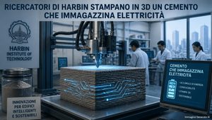Supercondensatori cementizi stampati in 3D, materiali da costruzione che possono accumulare energia