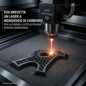 EOS brevetta un sistema SLS con laser a monossido di carbonio ottica, risoluzione e limiti industriali