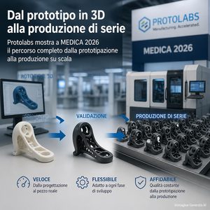 Protolabs a MEDICA 2026: dalla stampa 3D dei prototipi ai processi per la produzione medicale