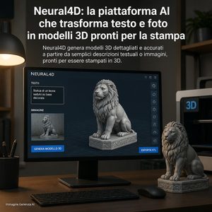 Neural4D genera modelli 3D da testi e fotografie, cosa significa davvero «pronti per la stampa»