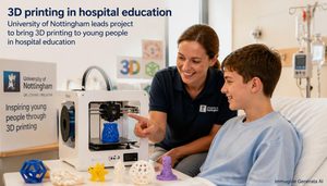 L’Università di Nottingham porta la stampa 3D in 25 scuole ospedaliere
