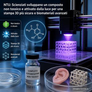 NTU Singapore sviluppa nuovi fotoiniziatori per le resine della stampa 3D