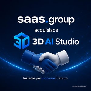 saas.group acquisisce 3D AI Studio l’AI per generare modelli tridimensionali entra in un gruppo software internazionale