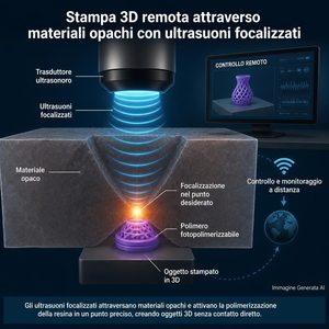 Stampa 3D attraverso materiali opachi una domanda di brevetto usa ultrasuoni focalizzati