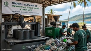 TitanCell porterà la stampa 3D di grande formato in Timor-Leste per trasformare rifiuti plastici in infrastrutture e mezzi marini
