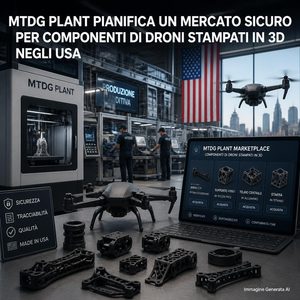Negli Stati Uniti MTDG studia un marketplace sicuro per i componenti di droni stampati in 3D